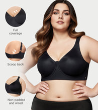 Load image into Gallery viewer, Enamor Classic Wired Support Bra, Non-Padded, Wired, Full Coverage - F221 (Black)
