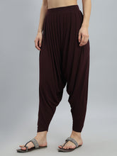 Load image into Gallery viewer, Go Colors Dark Wine Viscose Stretch Patiala
