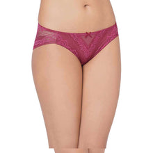 Load image into Gallery viewer, Wacoal Lucy Low Waist Medium Coverage Bridal Wear Lace Bikini Panty - Wine LCP258

