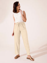 Load image into Gallery viewer, Go Colors Light Beige Woven Viscose Casual Pants
