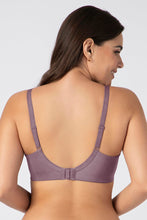 Load image into Gallery viewer, Amante Chic Smooth Non-Padded Non-Wired Minimizer Bra - Grape Shake 09801
