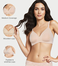 Load image into Gallery viewer, Enamor Drip T Shirt Bra for Women Padded, Wire-Free, Medium Coverage - SMB03 (Pale Skin)
