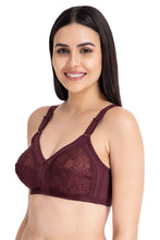 Load image into Gallery viewer, Amante Magic Support Non Padded Non-Wired Full Coverage Bra - Crushed Violet 81901
