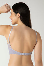 Load image into Gallery viewer, Amante Femme Lace Padded Non-Wired Longline Bra - Thistle 06201
