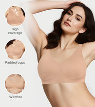 Load image into Gallery viewer, Enamor Innovations Invisi Encircle lift, Ultra smooth, Bonded, Slip-on, Women's T-Shirt Bra - Seamless, No-Pinch, No-Dig, Padded, Wirefree, High Coverage- IO01 (Skin)
