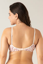 Load image into Gallery viewer, Amante Satin Edge Padded Non-wired T-shirt Bra - Pompaneete Leaf Floral Pr 10116
