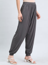 Load image into Gallery viewer, Go Colors Silver Grey Viscose Stretch Harems

