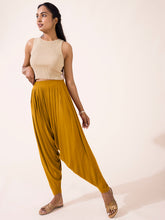 Load image into Gallery viewer, Go Colors Mustard Viscose Stretch Patiala
