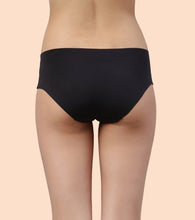 Load image into Gallery viewer, Enamor PB40 Innovations Invisi, All Day Comfort, Low Waist Bikini Panty for Women - No Visible Panty Lines, Sweat wicking, Free Cut, Regular Coverage - Pack of 1 (Jet Black)
