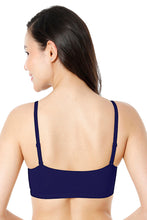 Load image into Gallery viewer, Amante Solid Non Padded Non-Wired Cami Bra - Medieval Blue 89901
