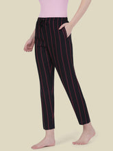 Load image into Gallery viewer, Go Colors Black Woven Viscose Printed Lounge Pants
