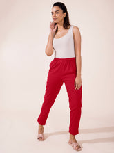 Load image into Gallery viewer, Go Colors Fuchsia Cotton Pencil Pant
