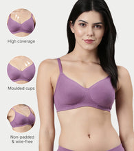 Load image into Gallery viewer, Enamor Fab-Cool Stretch Cotton Everyday Bra for Women- High Coverage, Non Padded and Wirefree

