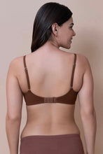 Load image into Gallery viewer, Amante Breathe Bliss Padded Non-Wired T-Shirt Bra - Cambridge Brown 04901
