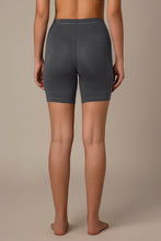 Load image into Gallery viewer, Amante Smooth Mid-thigh Cotton Shortie Liner - Grey Pinstripe 76901
