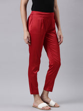 Load image into Gallery viewer, Go Colors Cherry Polyester Shiny Pants
