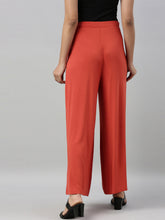 Load image into Gallery viewer, Go Colors Rust Viscose Knit Palazzo
