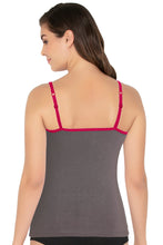 Load image into Gallery viewer, Amante Cotton Camisole - Steel Grey-Cerise 82401
