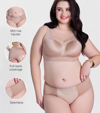 Load image into Gallery viewer, Enamor P148 Luxe Satin Hipster Panty for Women - Mid Waist, Outer Elastic, Medium Coverage (Rose Skin)
