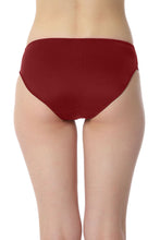 Load image into Gallery viewer, Amante Floral Chic Bikini Panty - Red Berry &amp; Sepia Rose 101501
