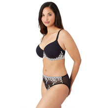 Load image into Gallery viewer, Wacoal Embrace Lace Contour Padded Wired 3/4th Cup Everyday Wear Medium coverage T-Shirt Bra - Black 853191
