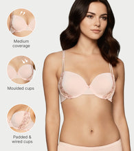 Load image into Gallery viewer, Enamor Plunge Curve Lift T Shirt Bra – Padded, Wired - FE28 (Blush)
