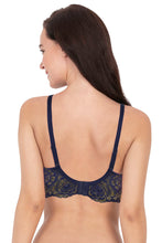 Load image into Gallery viewer, Amante Lace Legacy Padded Wired Lace Full Cover T-shirt Bra - Midnight 73801
