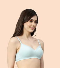 Load image into Gallery viewer, Enamor Smoothening Women's Cotton Everyday Balconette T-Shirt Bra - All Day Comfort, Full Support, Padded, Wirefree, Medium-Coverage - A017
