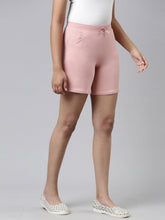 Load image into Gallery viewer, Go Colors Baby Pink Cotton Knit Shorts
