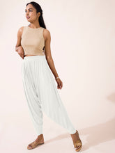 Load image into Gallery viewer, Go Colors Ecru Viscose Stretch Patiala
