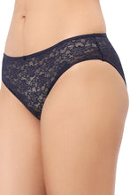 Load image into Gallery viewer, Amante Floral Romance Three-Fourth Coverage Low Rise Bikini Panty - Midnight 10306
