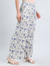 Load image into Gallery viewer, Go Colors Beige Woven Viscose Printed Palazzo
