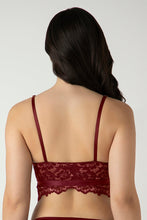 Load image into Gallery viewer, Amante Femme Lace Padded Non-Wired Demi Bra - Biking Red 06001
