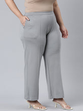 Load image into Gallery viewer, Go Colors Dusty Green Roma Ponte Wide Pants
