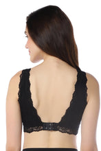 Load image into Gallery viewer, Amante Chic Lace Non-Padded Non-Wired Bralette - Black 100901
