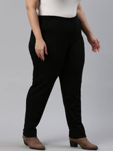 Load image into Gallery viewer, Go Colors Black Fleece Ultra Warm Tregging
