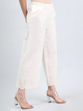 Load image into Gallery viewer, Go Colors Cream Cotton Hakoba Palazzo
