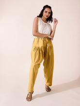 Load image into Gallery viewer, Go Colors Golden Yellow Cotton Salwar
