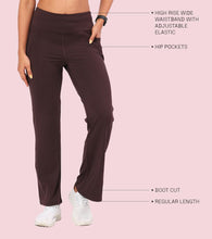 Load image into Gallery viewer, Enamor A402 Boot Cut Active Pant Dry Fit High Waist Workout Leggings
