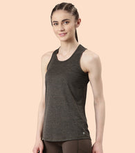 Load image into Gallery viewer, Enamor Athleisure- A308BASIC WORKOUT TANK | DRY FIT RACER TANK WITH REFECTIVE GRAPHICRELAXED FIT | REGULAR LENGTH
