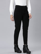 Load image into Gallery viewer, Go Colors Black Tight Knit Corduroy Pants
