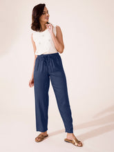 Load image into Gallery viewer, Go Colors Dark Jean Woven Viscose Casual Pants

