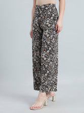 Load image into Gallery viewer, Go Colors Black Viscoses Printed Palazzo
