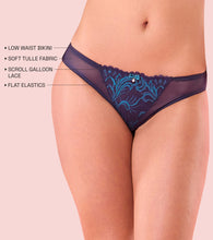 Load image into Gallery viewer, Enamor P193 Glam Wave Low Waist Bikini - Aqua Swill
