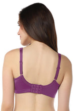 Load image into Gallery viewer, Amante Elegant Lace Non-Padded Non-Wired Support Bra - Pickled Beet &amp; Stucco 101301
