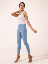 Load image into Gallery viewer, Go Colors Light Jean Cotton Stretch Ankle Length Leggings
