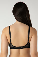 Load image into Gallery viewer, Amante Glam Lace Padded Wired Balconette Bra - Black 05301
