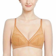 Load image into Gallery viewer, Wacoal Looping Padded Non-wired  3/4th Cup Everyday Wear Medium coverage Lace Bra - Brown LSF100
