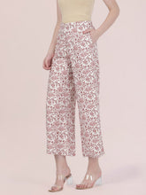 Load image into Gallery viewer, Go Colors White Woven Viscose Printed Palazzo
