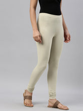 Load image into Gallery viewer, Go Colors Green Mist Cotton Stretch Churidar
